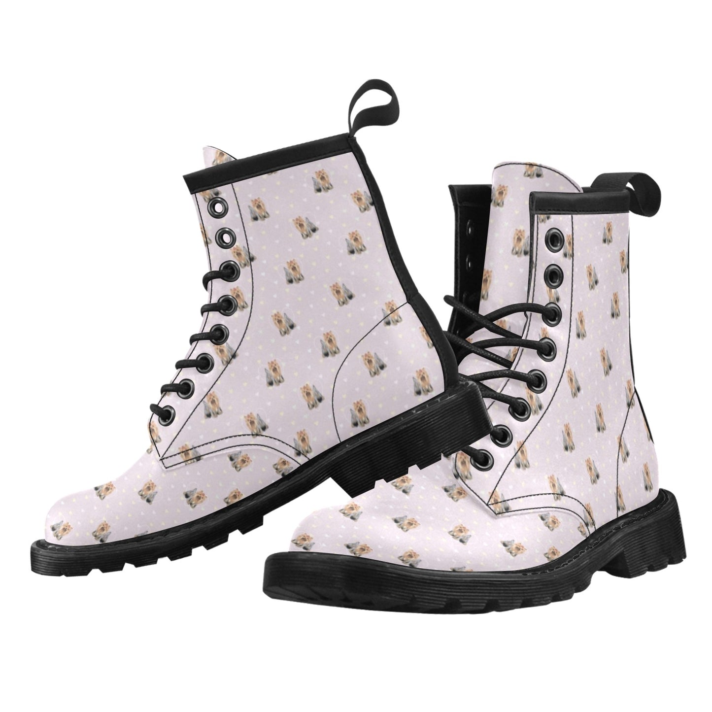 Yorkshire Terriers Print Design LKS302 Women's Boots