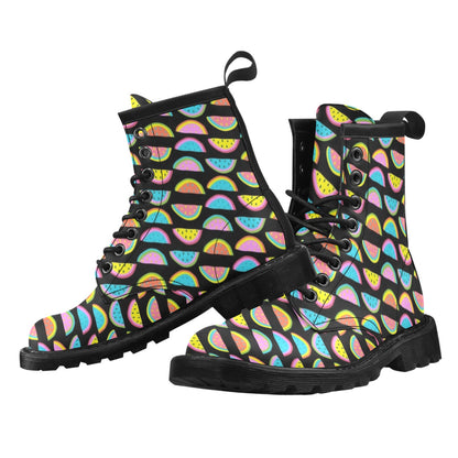 Watermelon Pattern Print Design WM08 Women's Boots