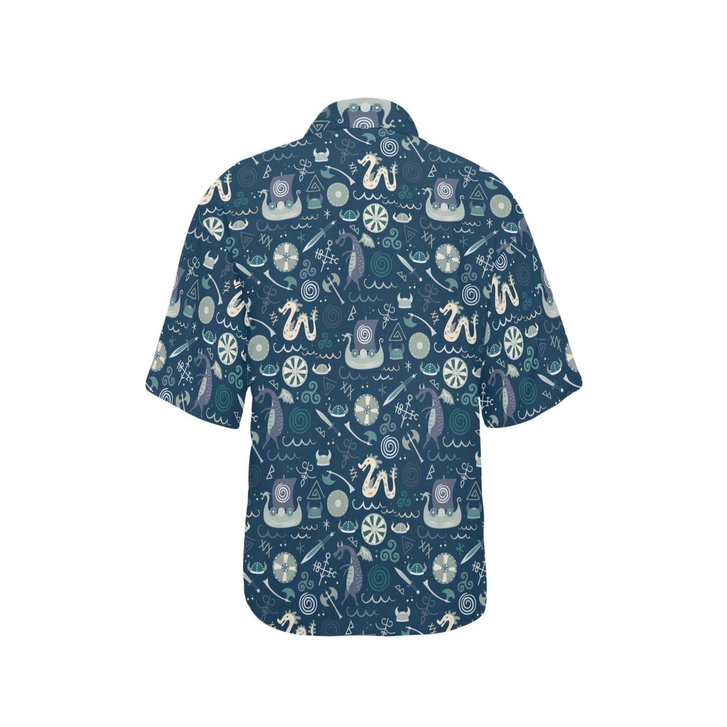 Vikings Print Design LKS305 Women's Hawaiian Shirt