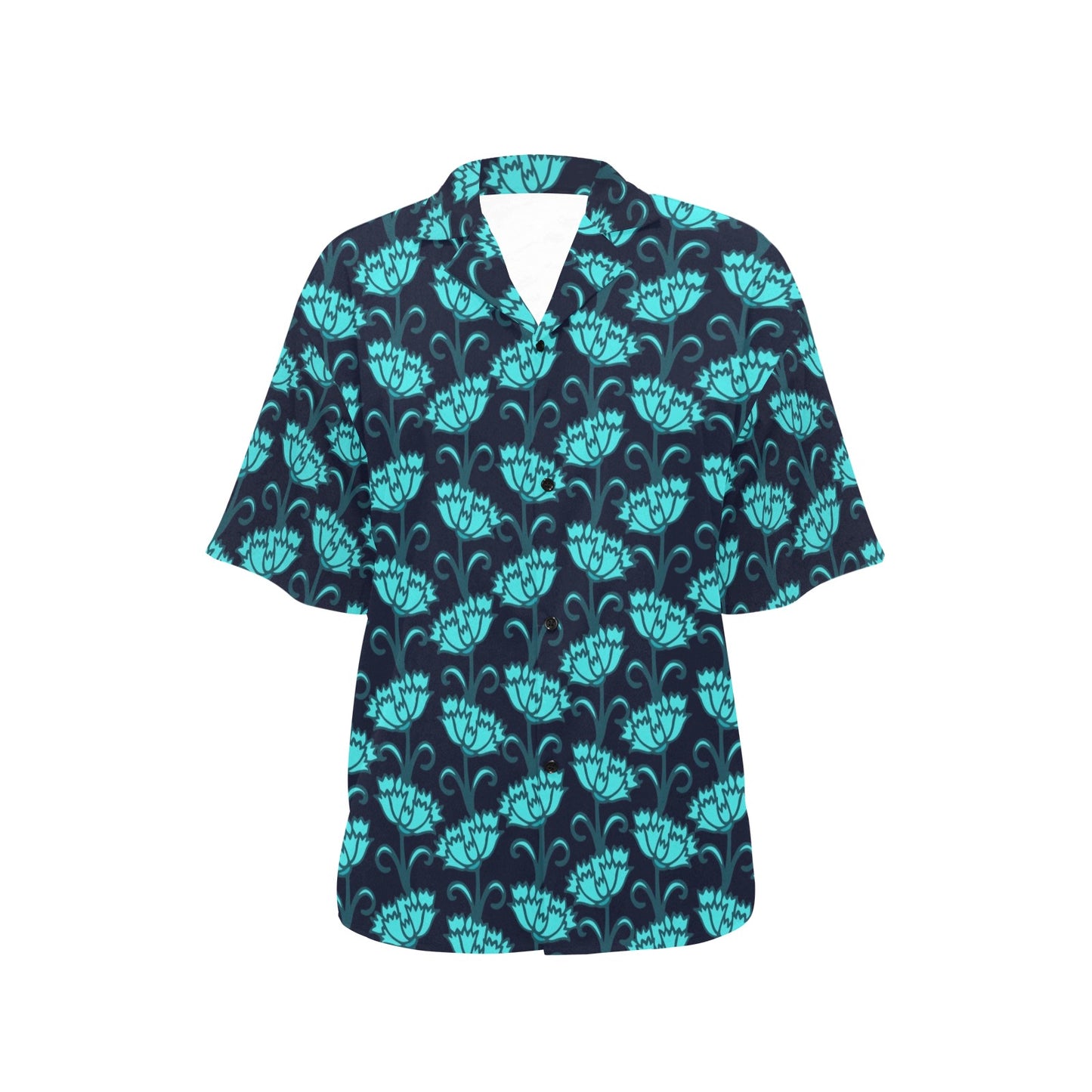 Carnations Pattern Print Design CN06 Women's Hawaiian Shirt