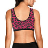 Cheetah Pink Print Pattern Sports Bra