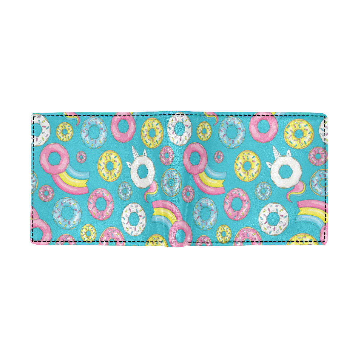 Donut Pattern Print Design DN013 Men's ID Card Wallet
