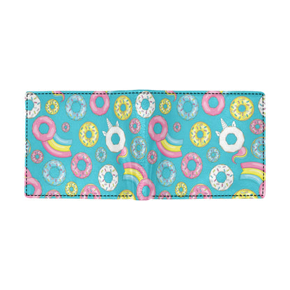 Donut Pattern Print Design DN013 Men's ID Card Wallet