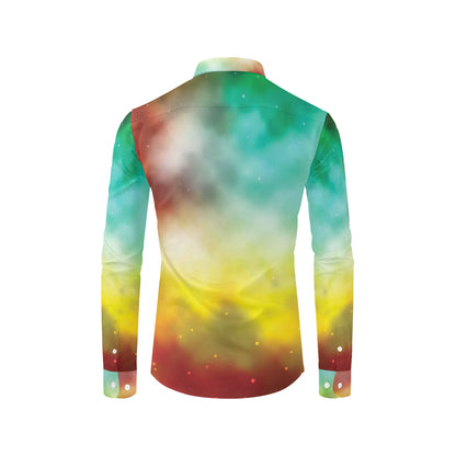 Nebula Pattern Print Design A04 Men's Long Sleeve Shirt