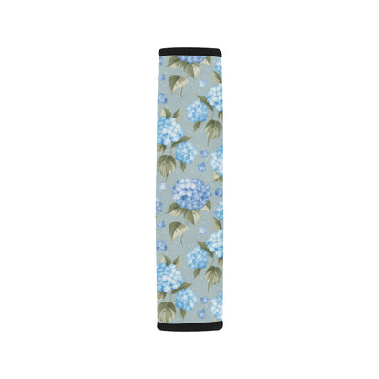 Hydrangea Pattern Print Design 01 Car Seat Belt Cover