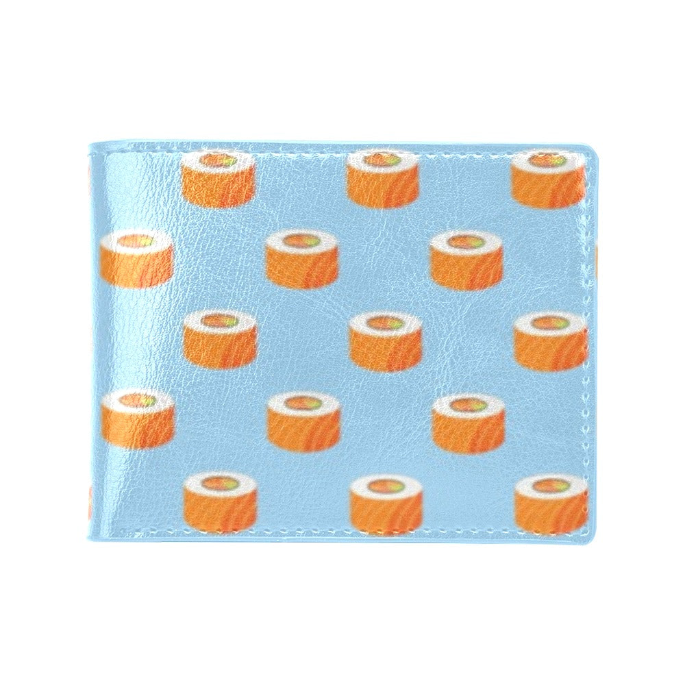 Salmon Sushi Print Design LKS307 Men's ID Card Wallet