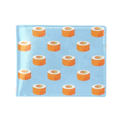 Salmon Sushi Print Design LKS307 Men's ID Card Wallet