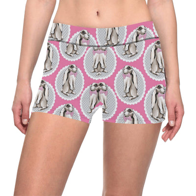 Rabbit Pattern Print Design RB019 Yoga Shorts