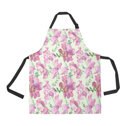 Peony Pattern Print Design PE011 Apron with Pocket