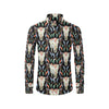 Buffalo Head Boho Style Pattern Print Design 01 Men's Long Sleeve Shirt