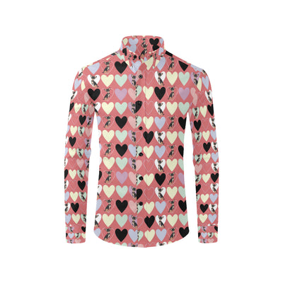 Chihuahua Pattern Print Design 01 Men's Long Sleeve Shirt