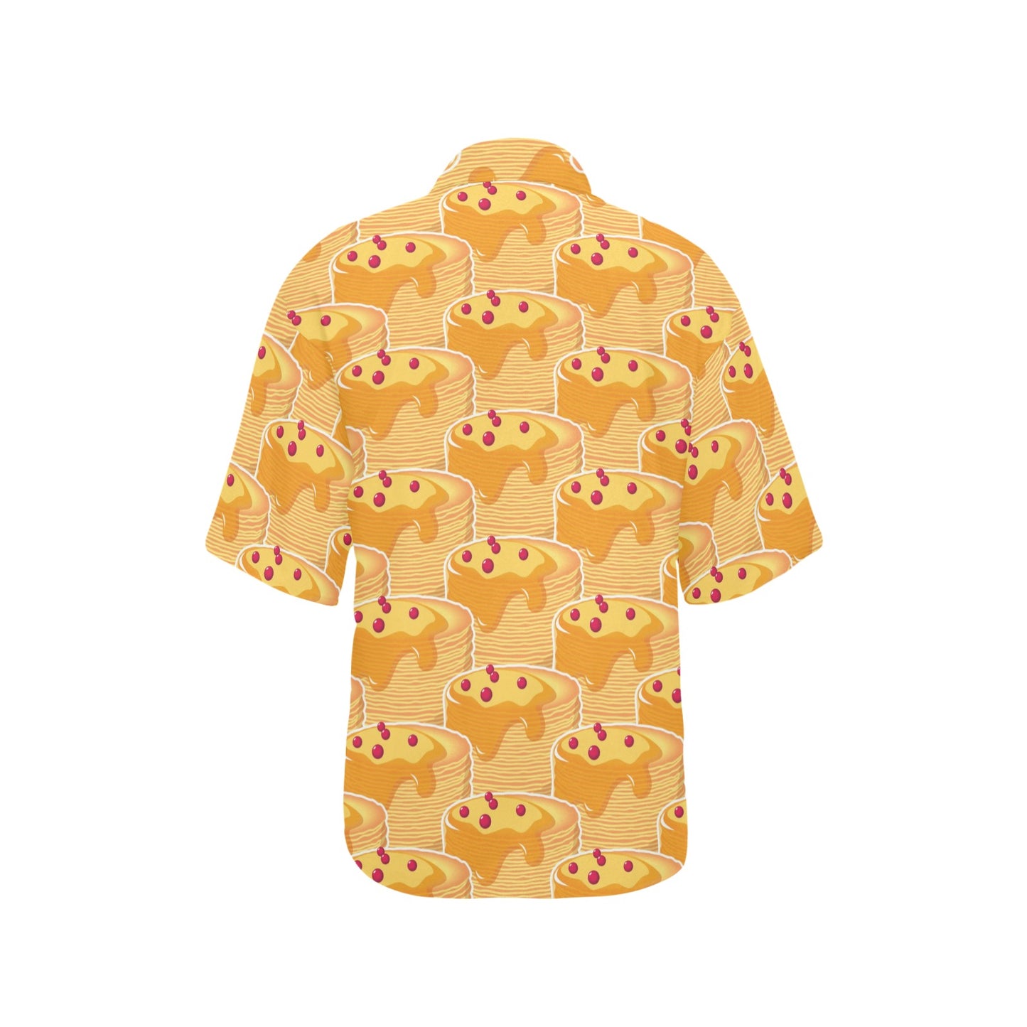 Pancake Pattern Print Design A04 Women's Hawaiian Shirt