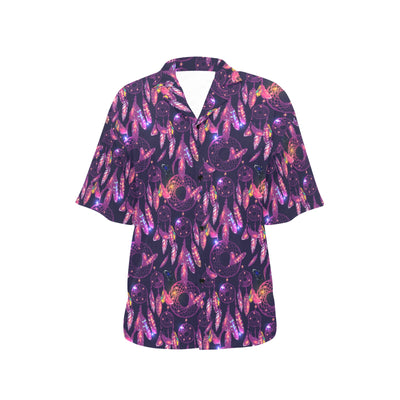 Dream catcher neon Women's Hawaiian Shirt