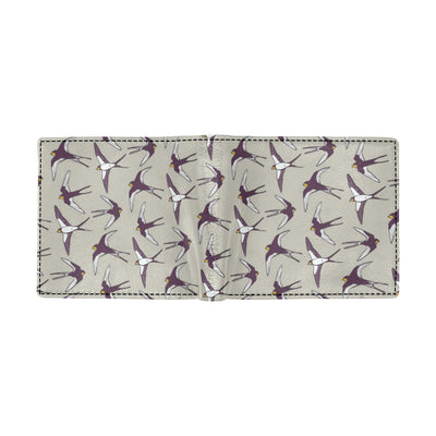 Swallow Bird Pattern Print Design 03 Men's ID Card Wallet