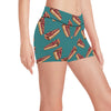 Cheesecake Cherry Pattern Print Design CK03 Yoga Shorts