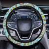 Blue Dream catcher Steering Wheel Cover with Elastic Edge