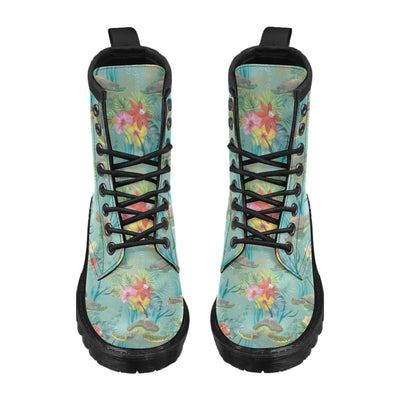 Sea Turtle Pattern Print Design T012 Women's Boots