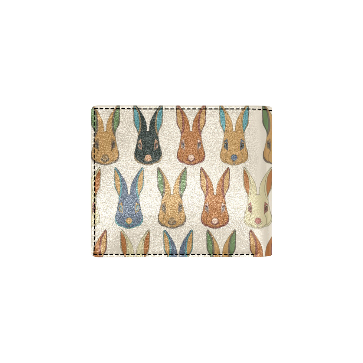 Rabbit Pattern Print Design RB04 Men's ID Card Wallet