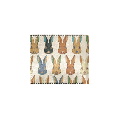 Rabbit Pattern Print Design RB04 Men's ID Card Wallet