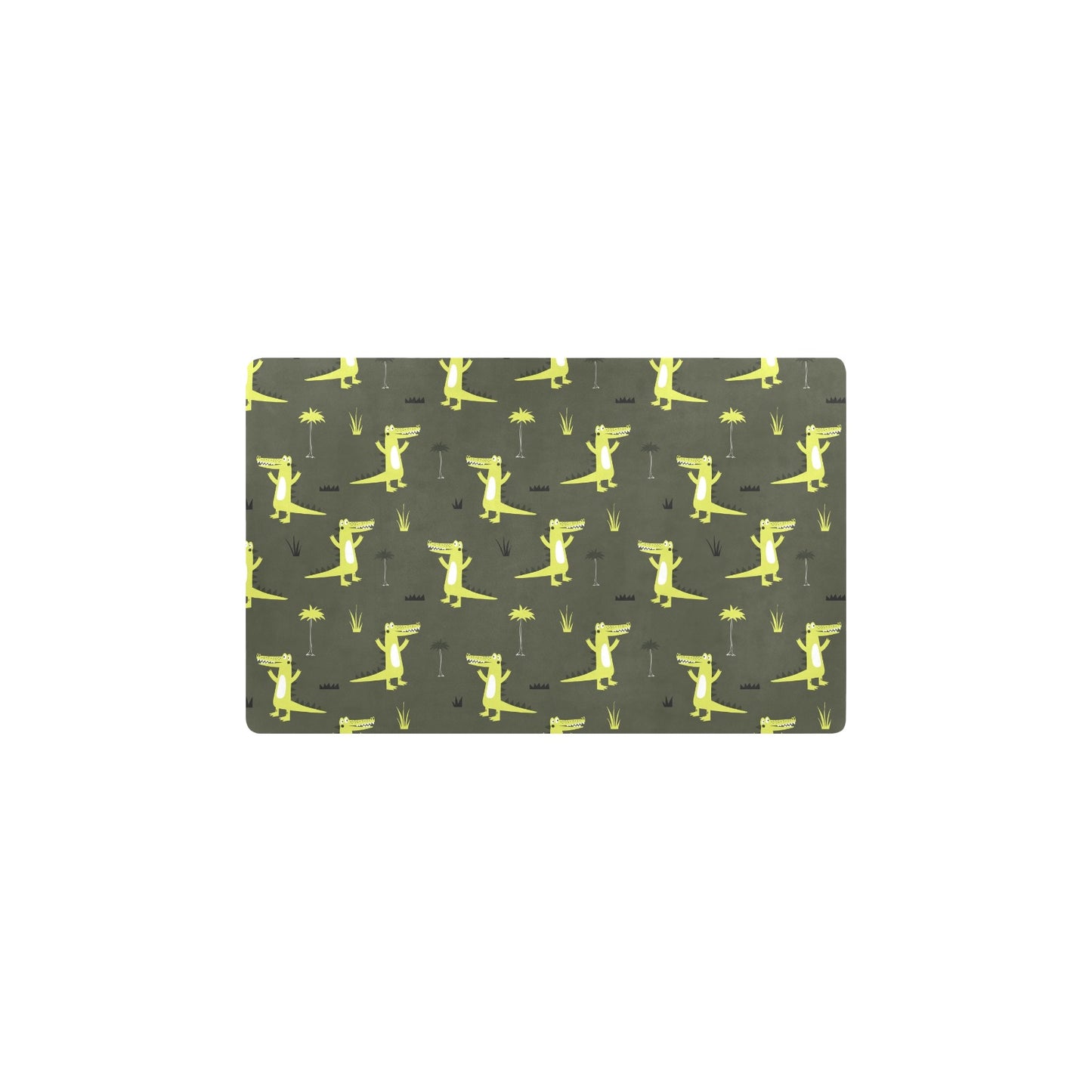 Alligator Pattern Print Design 05 Kitchen Mat