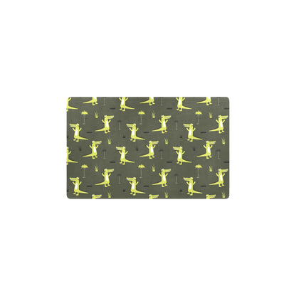 Alligator Pattern Print Design 05 Kitchen Mat
