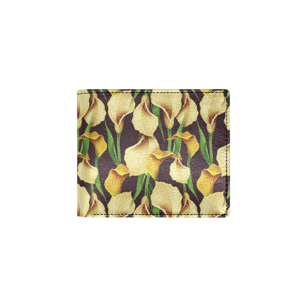 Lily Pattern Print Design LY013 Men's ID Card Wallet