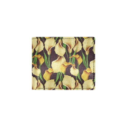 Lily Pattern Print Design LY013 Men's ID Card Wallet