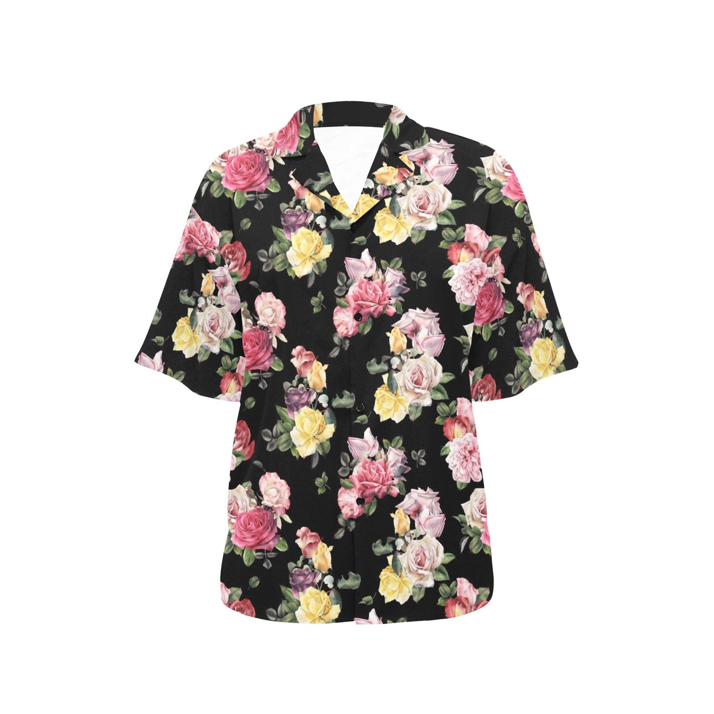 Rose Pattern Print Design RO010 Women's Hawaiian Shirt