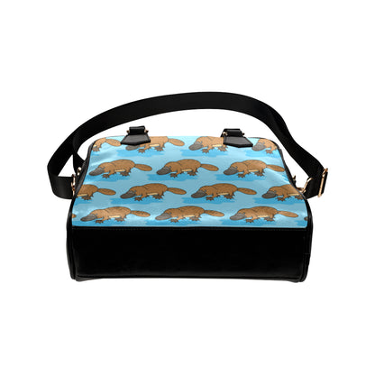 Platypus Pattern Print Design A02 Shoulder Handbag