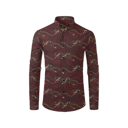 Kangaroos Pattern Print Design 05 Men's Long Sleeve Shirt