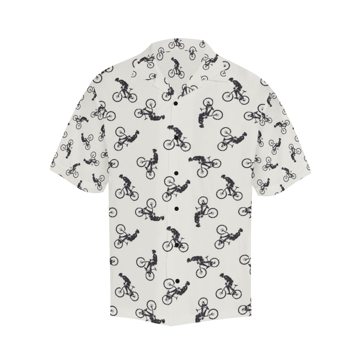 Mountain bike Pattern Print Design 01 Men's Hawaiian Shirt