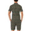 Skull Camo Style Print Design LKS308 Men's Romper