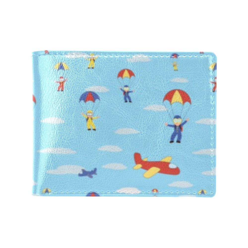 Skydiver Print Design LKS304 Men's ID Card Wallet