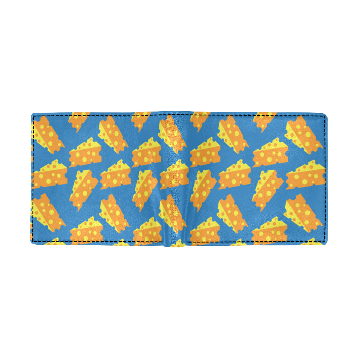 Cheese Pattern Print Design 05 Men's ID Card Wallet