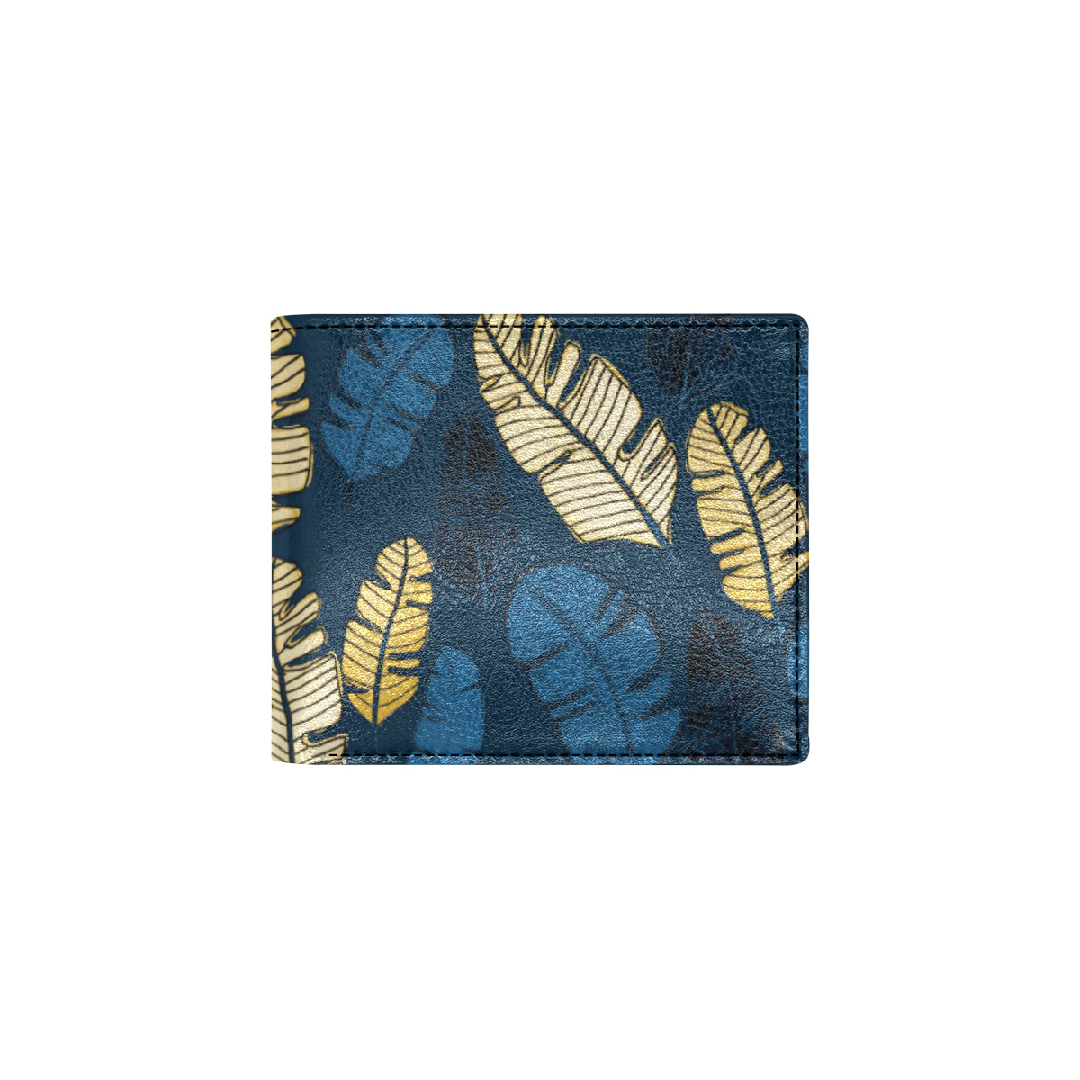 Banana Leaf Pattern Print Design BL09 Men's ID Card Wallet