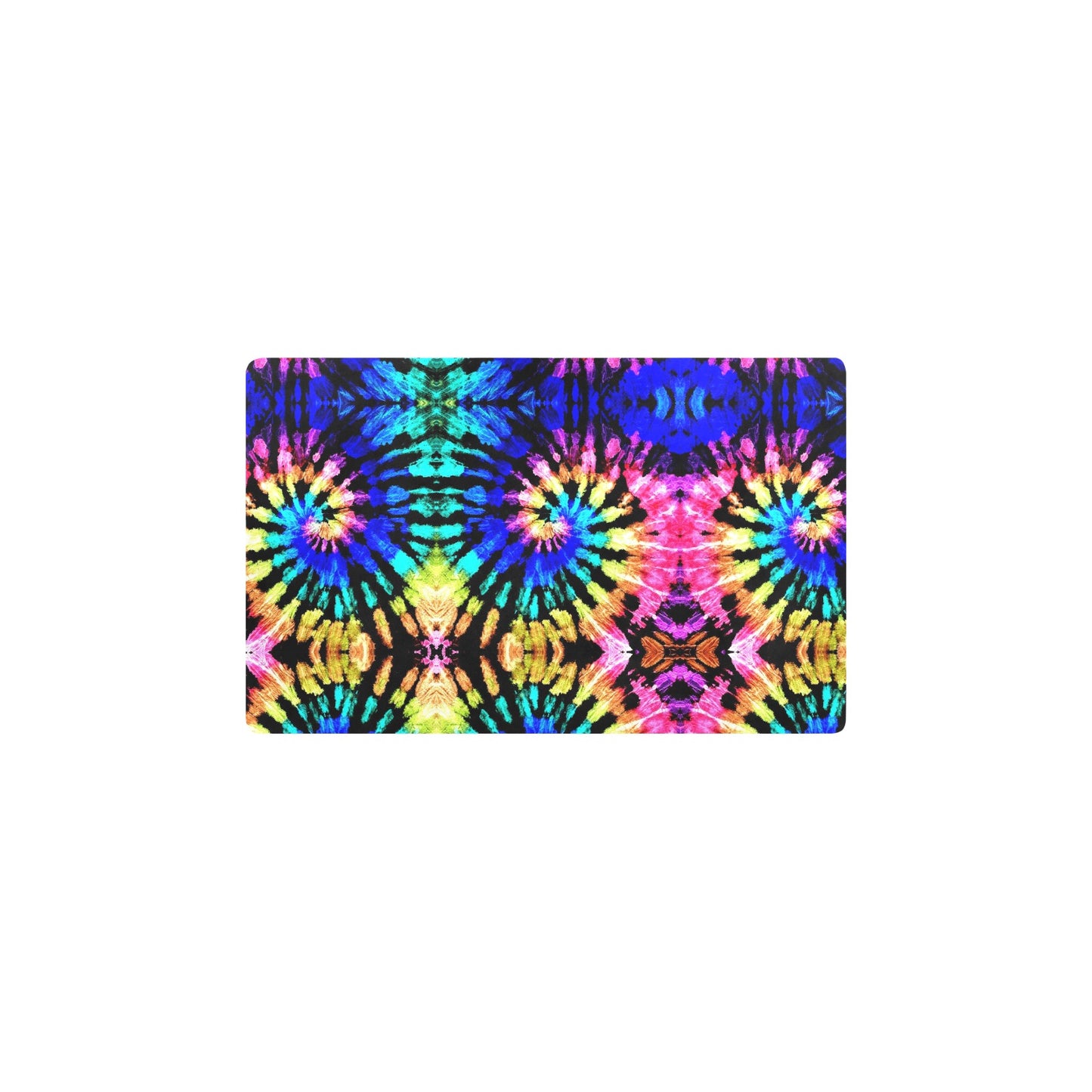 Tie Dye Rainbow Design Print Kitchen Mat