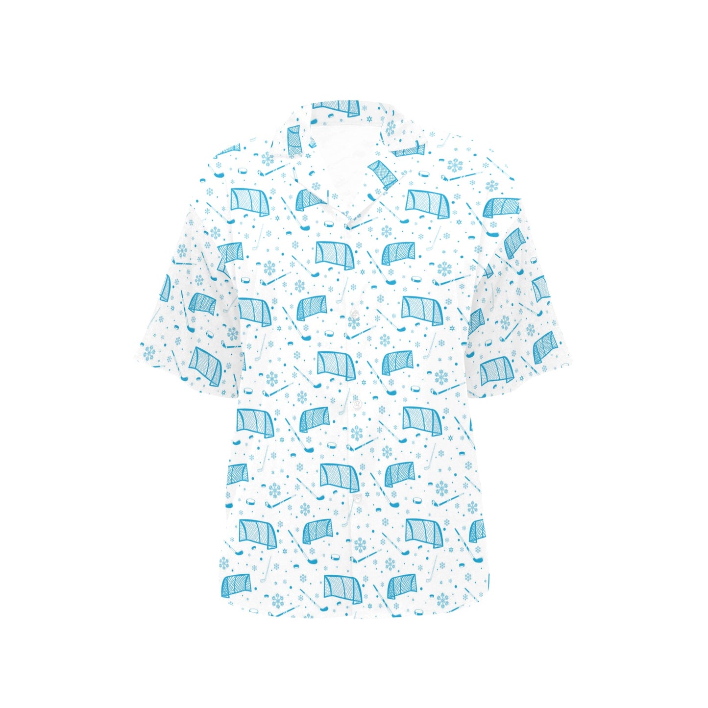 Hockey Print Design LKS303 Women's Hawaiian Shirt