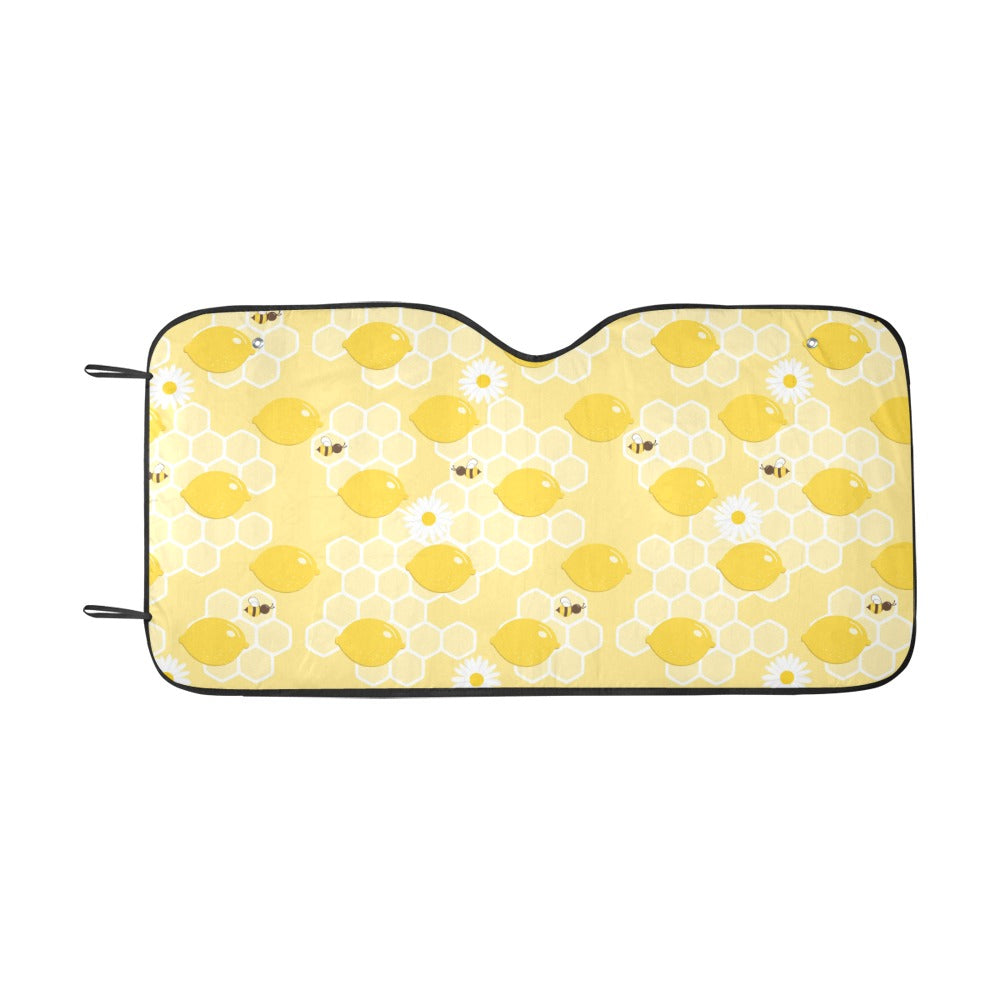 Honey Bee Honeycomb Print Design LKS3010 Car front Windshield Sun Shade