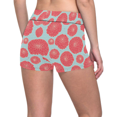 Marigold Pattern Print Design MR03 Yoga Shorts