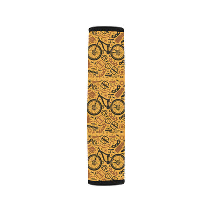 Mountain bike Pattern Print Design 03 Car Seat Belt Cover