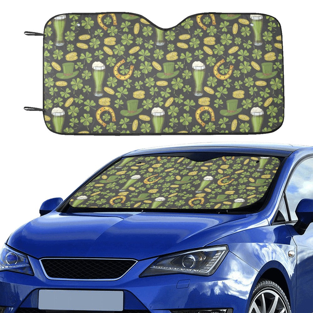 St Patricks Day Print Design LKS307 Car front Windshield Sun Shade