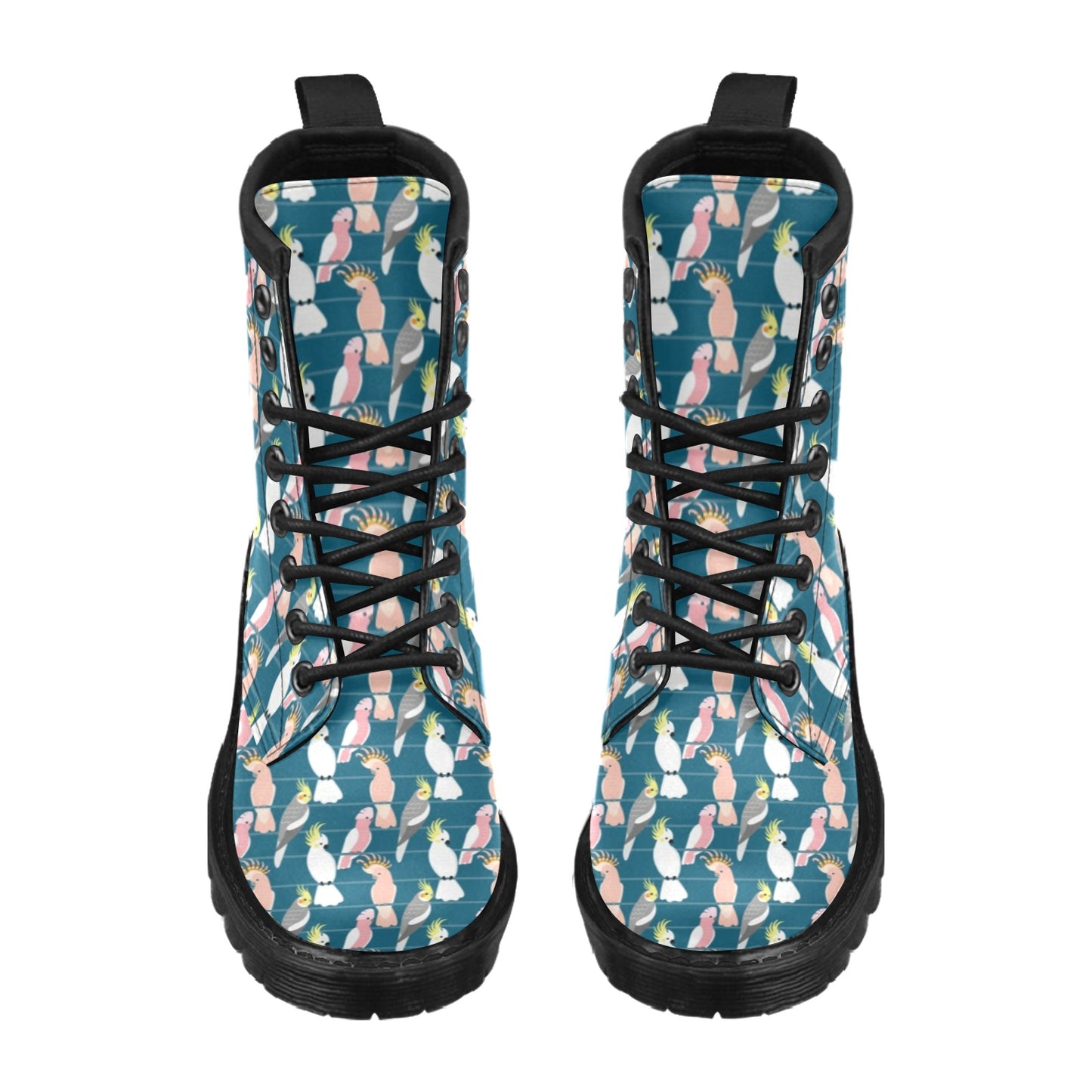 Cockatoo Print Design LKS401 Women's Boots