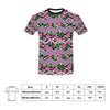 Hibiscus Pink Zigzag Line Pattern Design LKS307 Men's All Over Print T-shirt