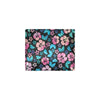 Pink Hibiscus Hawaiian Flower Men's ID Card Wallet