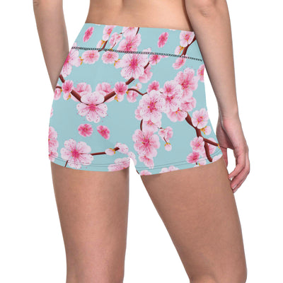 Cherry Blossom Pattern Print Design CB04 Yoga Shorts