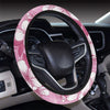 Cherry Blossom Pattern Print Design CB02 Steering Wheel Cover with Elastic Edge