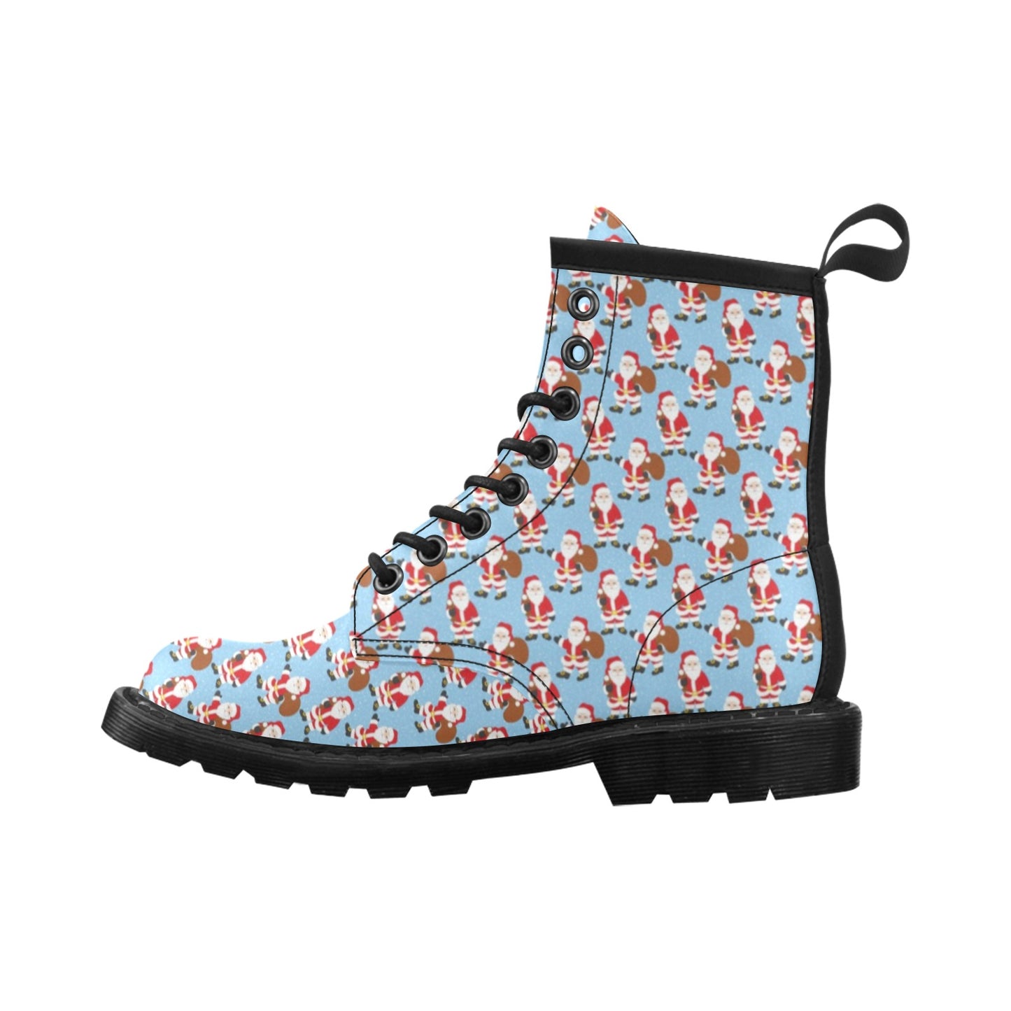 Santa Christmas Themed Print Design LKS305 Women's Boots