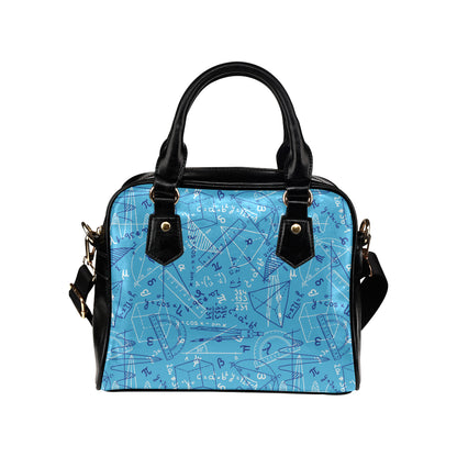 Math Pattern Print Design 02 Shoulder Handbag