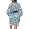 Cherry Blossom Pattern Print Design CB09 Women Kimono Robe