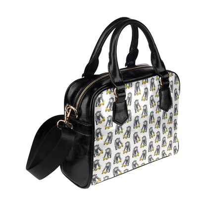 Chimpanzee Pattern Print Design 05 Shoulder Handbag